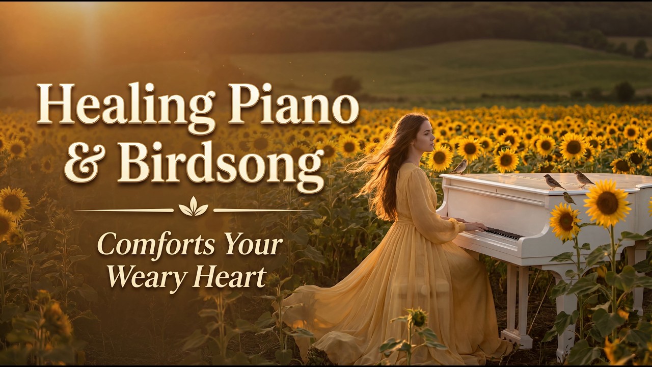 Morning Piano & Birdsong - Comforts Your Weary Heart — Beautiful Nature & Flowers for Deep Peace