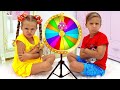 Diana and Roma are playing Magic Wheel Challenge