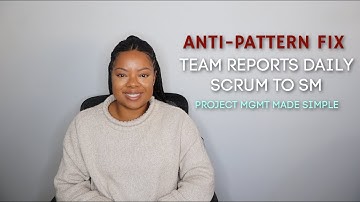 Team Reports Daily Scrum to the Scrum Master | Anti-pattern Fix