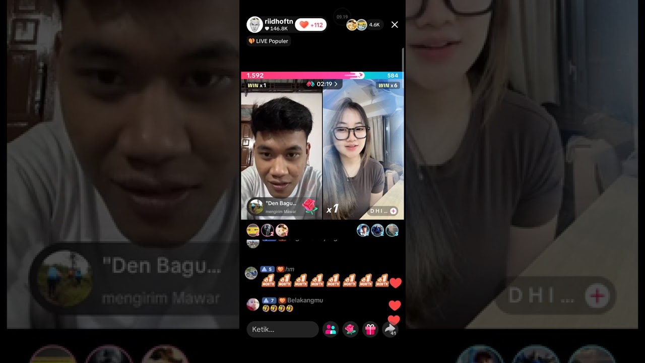 live riidhoftn 9 Maret 26 