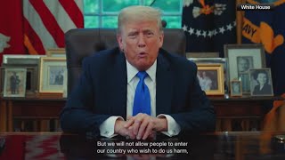 President Trump bans people from 12 countries from visiting the U.S.