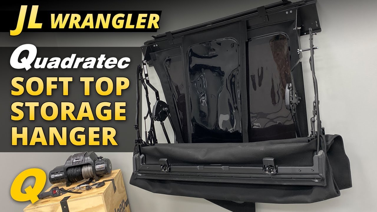 Quadratec Soft Top Storage Hanger for Jeep Wrangler JL - YouTube
