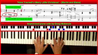 Miniatura de vídeo de "'Have Yourself a Merry Little Christmas' - Jazz piano Tutorial"