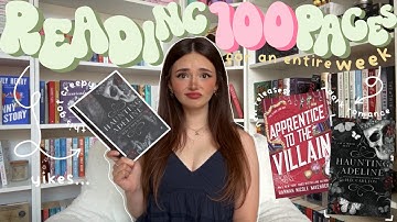 i tried reading 100 PAGES A DAY for an entire week… ⏱️📚🫣 *spoiler free reading vlog!*