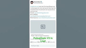 PulseChain V3 Is Live!!!!!! #pulsechain #hex