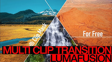 MULTI CLIP TRANSITION and INTRO Masking Effect - Free Download (Lumafusion Tutorial)