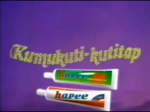 Hapee Sparkling Gel Toothpaste Kumukuti Kutitap 15s Philippines 1997