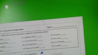 Algebra 1A: Unit 3 Review Video