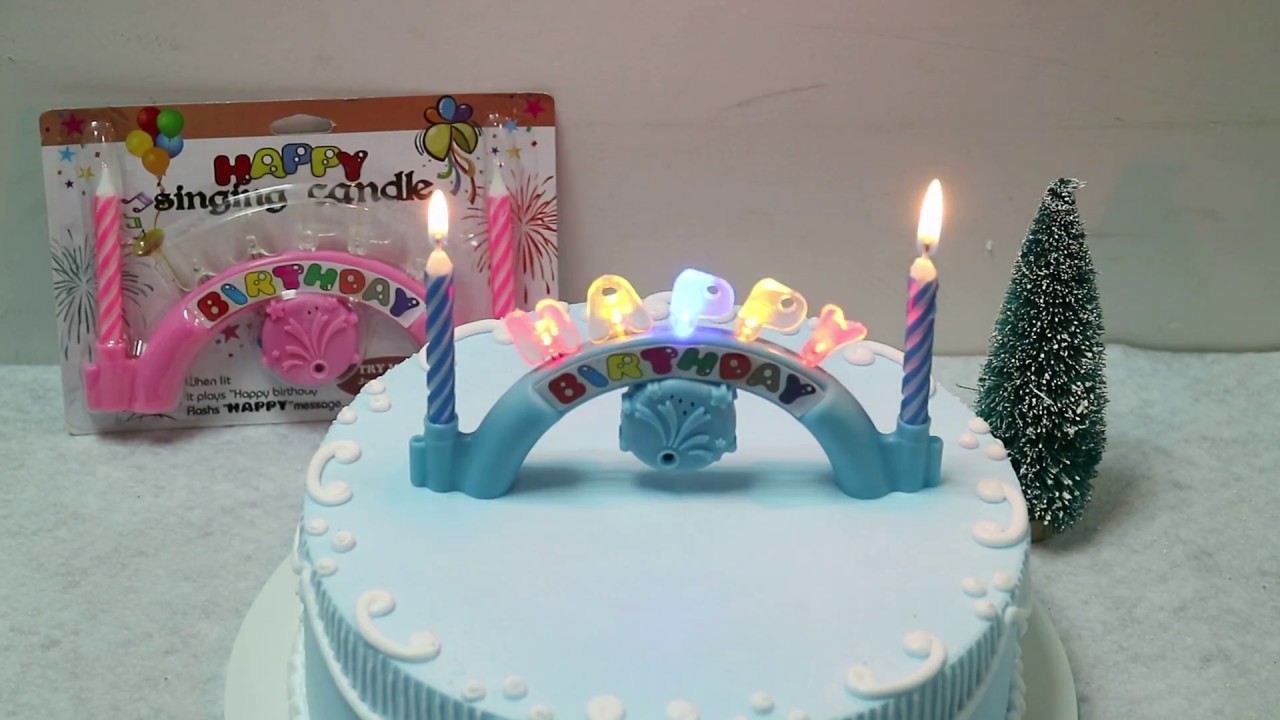 singing music birthday candle YouTube