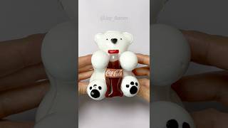북극🐻곰 말랑이 만들기_Diy Polar Bear Squishy With Nano Tape! #실리콘테이프 #콜라 곰