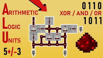 Arithmetic Logic Units with Redstone