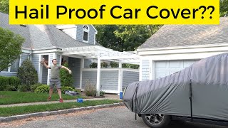 Warsun Inflatable Hail Car Cover Review  Throwing Ice and Golf Balls