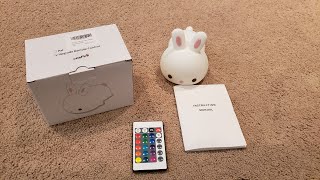 Product Review P0160 - Lovely Bunny Silicone Night Light (One Fire)