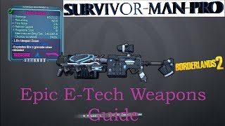 Borderlands 2 Epic E-Tech Weapons guide (Tediore Splatgun)
