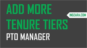 PTO Manager Excel Template - How to Add Tenure Tiers to Excel Table