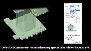 Construct Connectors Demo - ANSYS Discovery SpaceClaim Add-on by AESC B.V