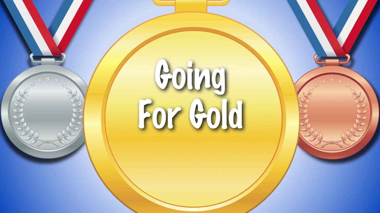   Going For Gold  Sports day song   karaoke lyrics  kids and schools  