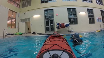 Stirrup strap plus paddle float sea kayak rescue