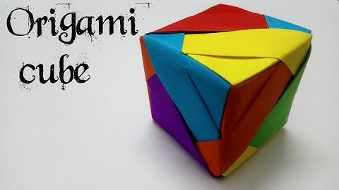 How to Fold a DIY : Origami 3D Cube