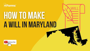 How to Make a Will in Maryland, EASY INSTRUCTIONS!
