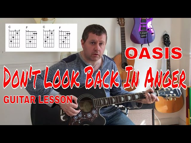 Oasis - Don't Look Back In Anger - Acoustic Guitar Tutorial