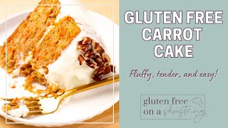 Make gluten free carrot cake, or cupcakes, that’s loaded with fresh
carrots and topped traditional cream cheese frosting. perfect for
easter, any tim...