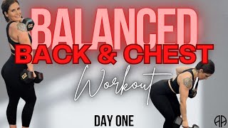 35 Min BALANCED BACK & CHEST DUMBBELL WORKOUT at HOME | DAY 1 -Active 1.0 | Aryana Active screenshot 5