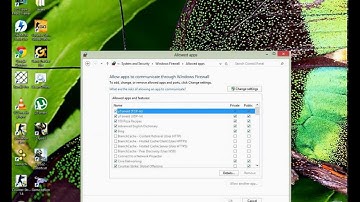 How to allow a program through firewall (Windows 8)