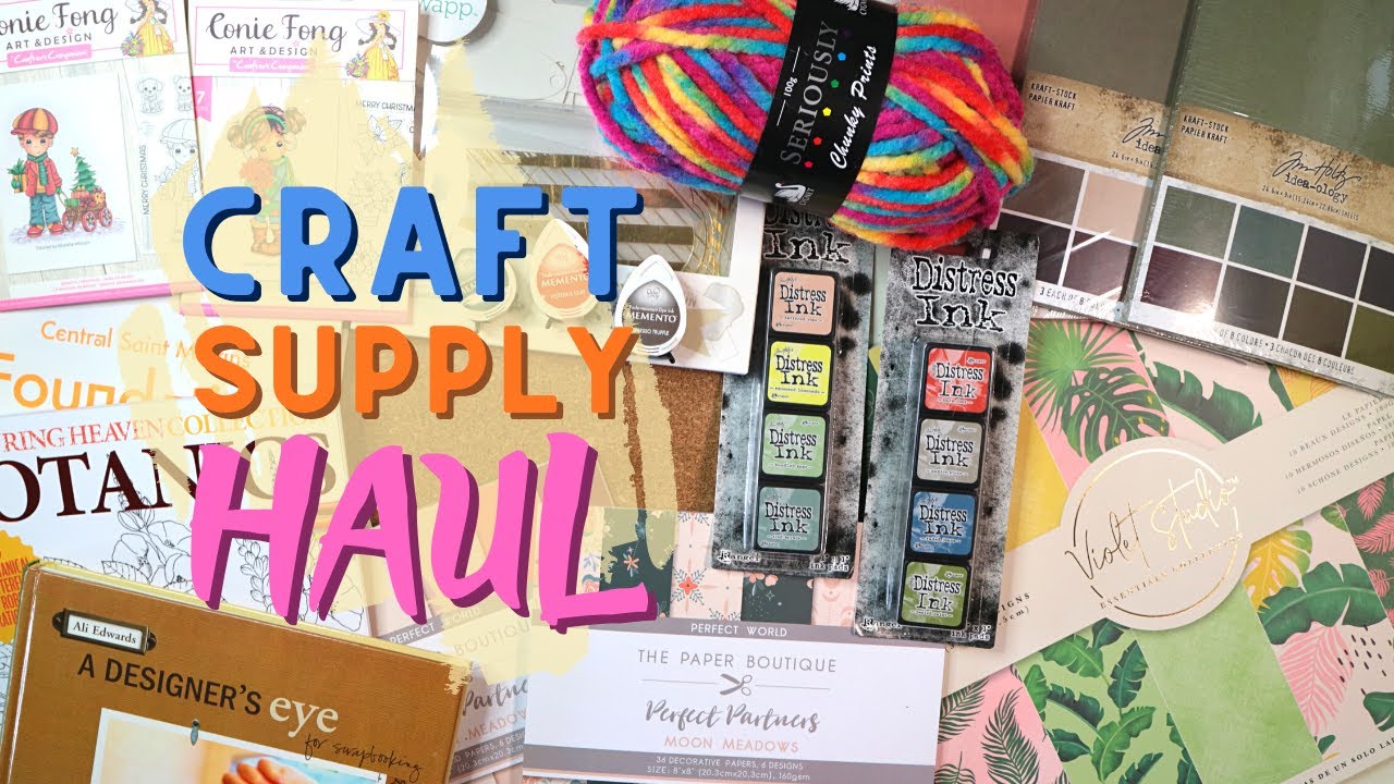 HUGE Craft Supplies Haul | Craft Stash, eBay, The Works & Amazon | New Tim Holtz Products!