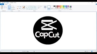 How to draw the CapCut logo using MS Paint | How to draw on your computer