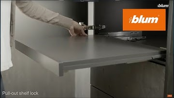 Pull-out shelf lock: Secure hold for pull-out shelves | Blum