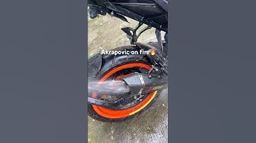 Akrapovic on KTM duke 250gen3🔥#ktm #ktmduke #shorts #akrapovic #exhaust #viralvideo