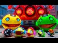 Pacman adventures in the city 3  red omicron robot pacman  claw machine and motorcycle pursui
