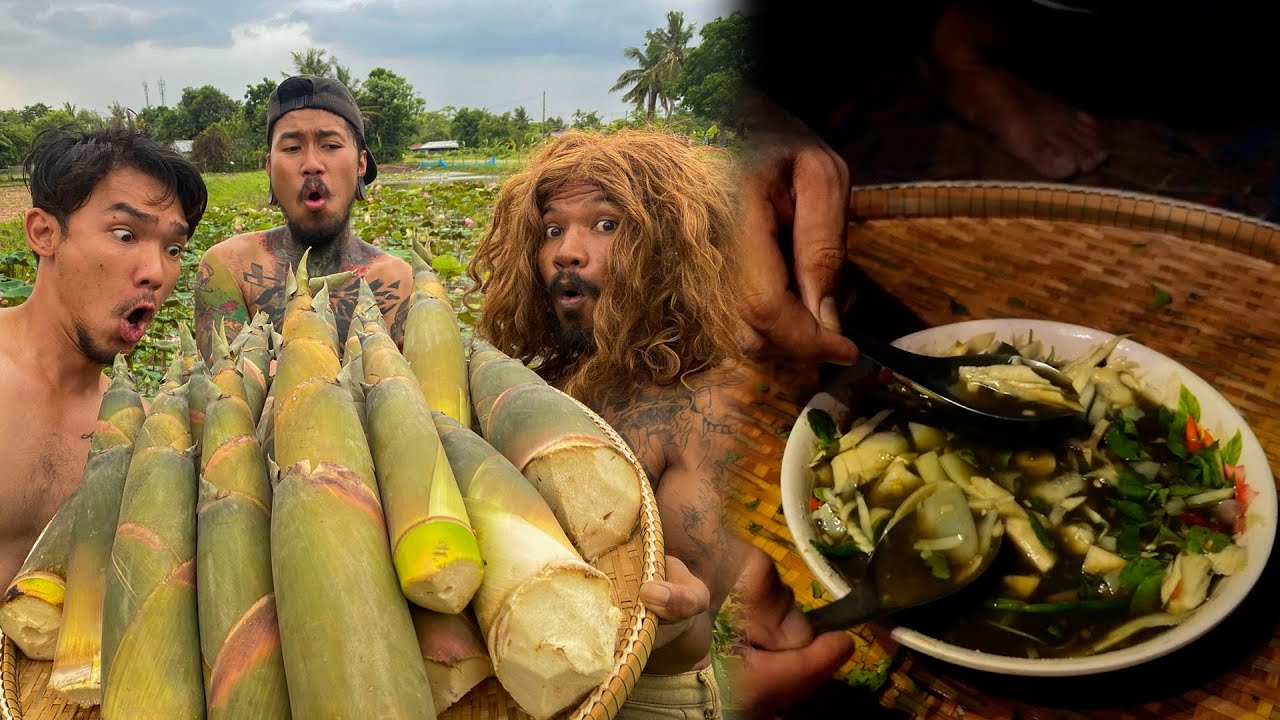 แกงหน่อไม้หม้อใหญ่ แจกทั่วหมู่บ้าน