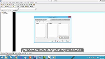 dev c++ allegro add library