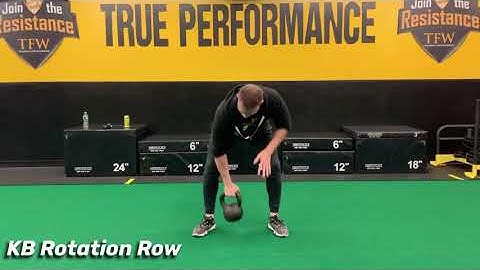 Kettlebell Rotation Row