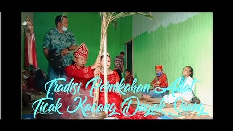Pernikahan secara Adat Ticak Kacang || Dayak Siang