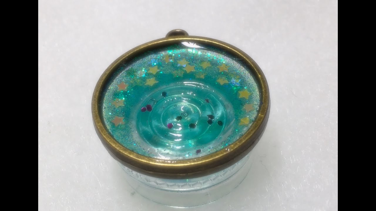 Diy Uvレジン 幻想的 秋らしい波紋を作ってみた Youtube