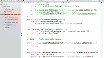 [iOS Swift입문] Session7 7 Presenting관계를이용해추가하기1