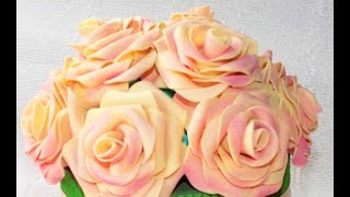 Цветы из фоамирана / Розы из фоамирана
