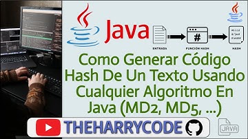 Curso de Java | Como Generar Código Hash De Un Texto Usando Cualquier Algoritmo(MD2, MD5..) En Java