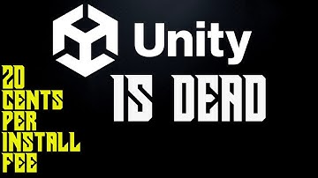 Unity is DEAD  - New 20 cents per game install Fee