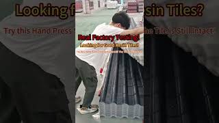 Lesso Yangming Resin Tiles, Quality you can see! #roof #roofsheet #atap #resintile #resin