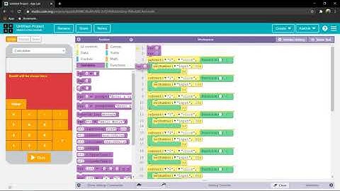 How to make a Calculator in code.org| 1 digit |Easy to learn|for Kids | Part - 1