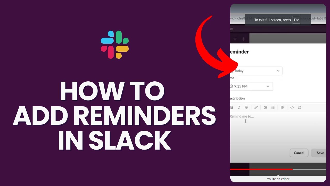 How to Add Reminders in Slack in 2024? - YouTube