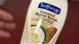 softsoap coconut butter scrub body wash review, completely random review