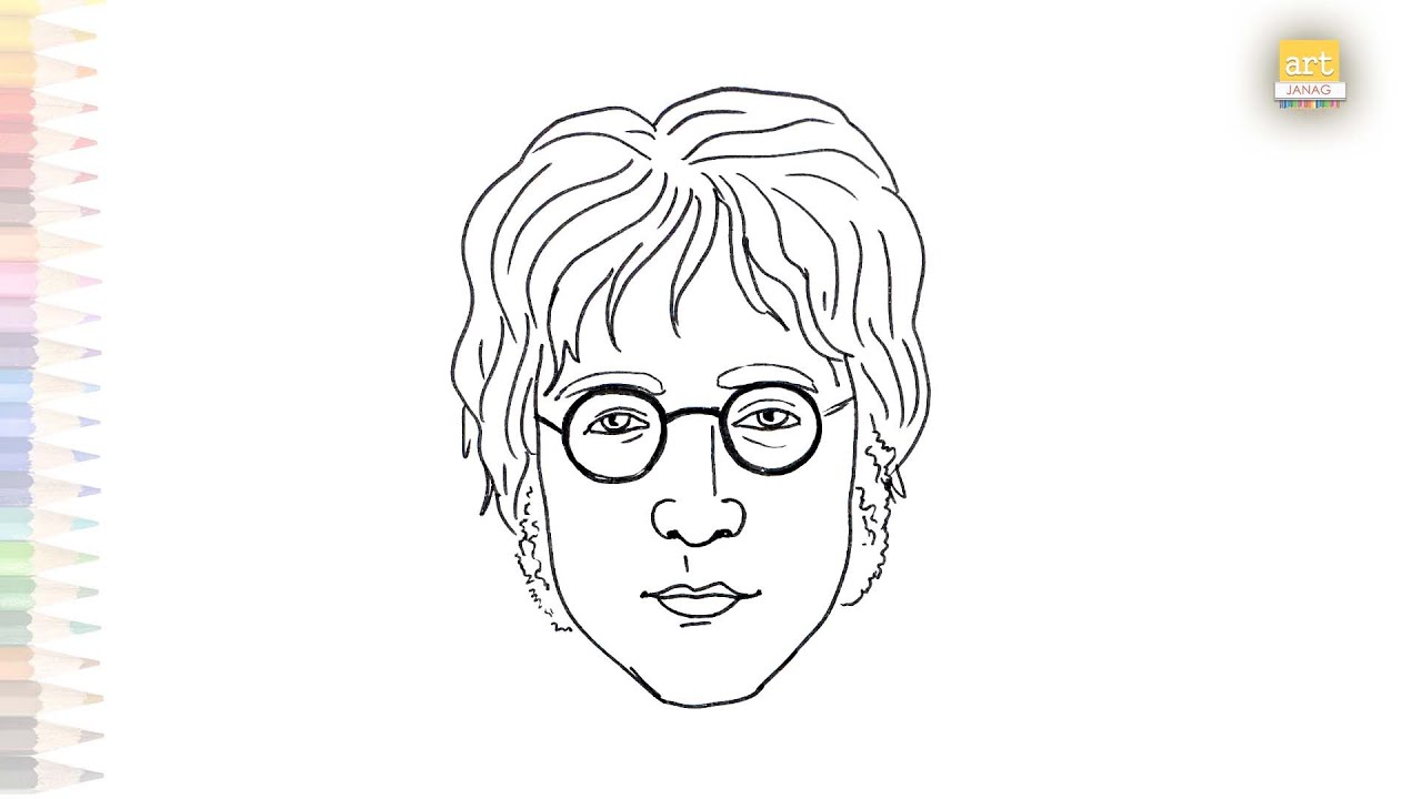 Buy John Lennon Give ART a Chance Charcoal Pencil Portrait Drawing Online  in India  Etsy