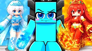 Me CASÉ con Una PRINCESA de FUEGO y HIELO en Minecraft
