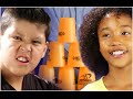 Kids Try The Cup Stacking Challenge