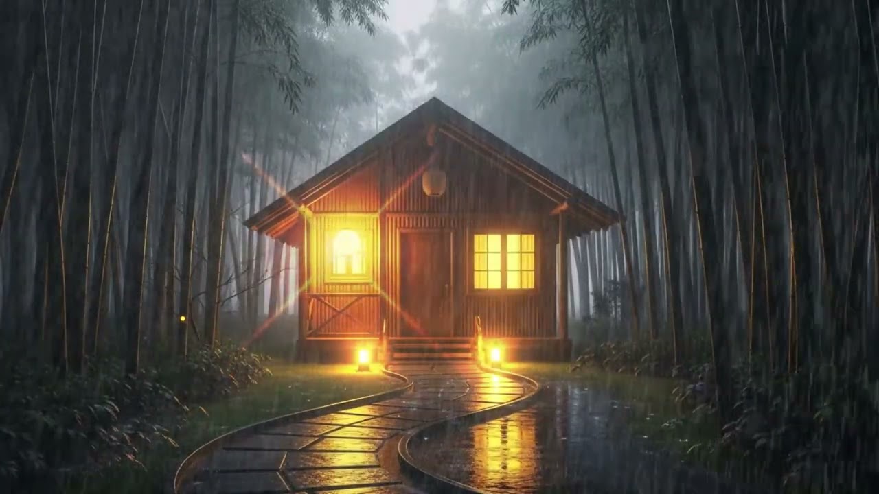 Deep Sleep Instantly 5 Minutes | Piano Rain Ambience for Insomnia, Anxiety Relief & Night Relaxation